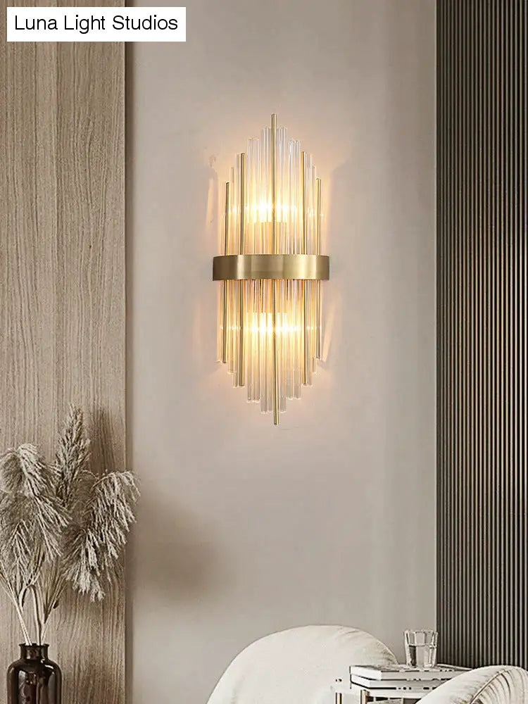 Modern Luxury Living Room Background Wall Lamp Bedroom Bedside Copper Wall Lamp