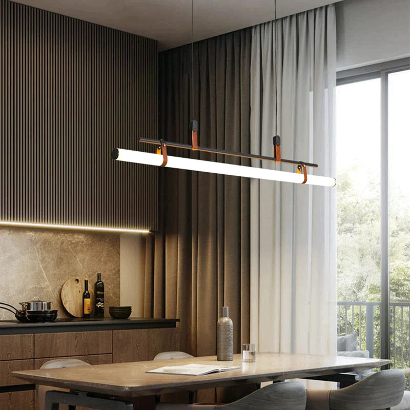 Casia V – Moderne lineare LED-Bar-Pendelleuchte für Esszimmer, Küche, Büro