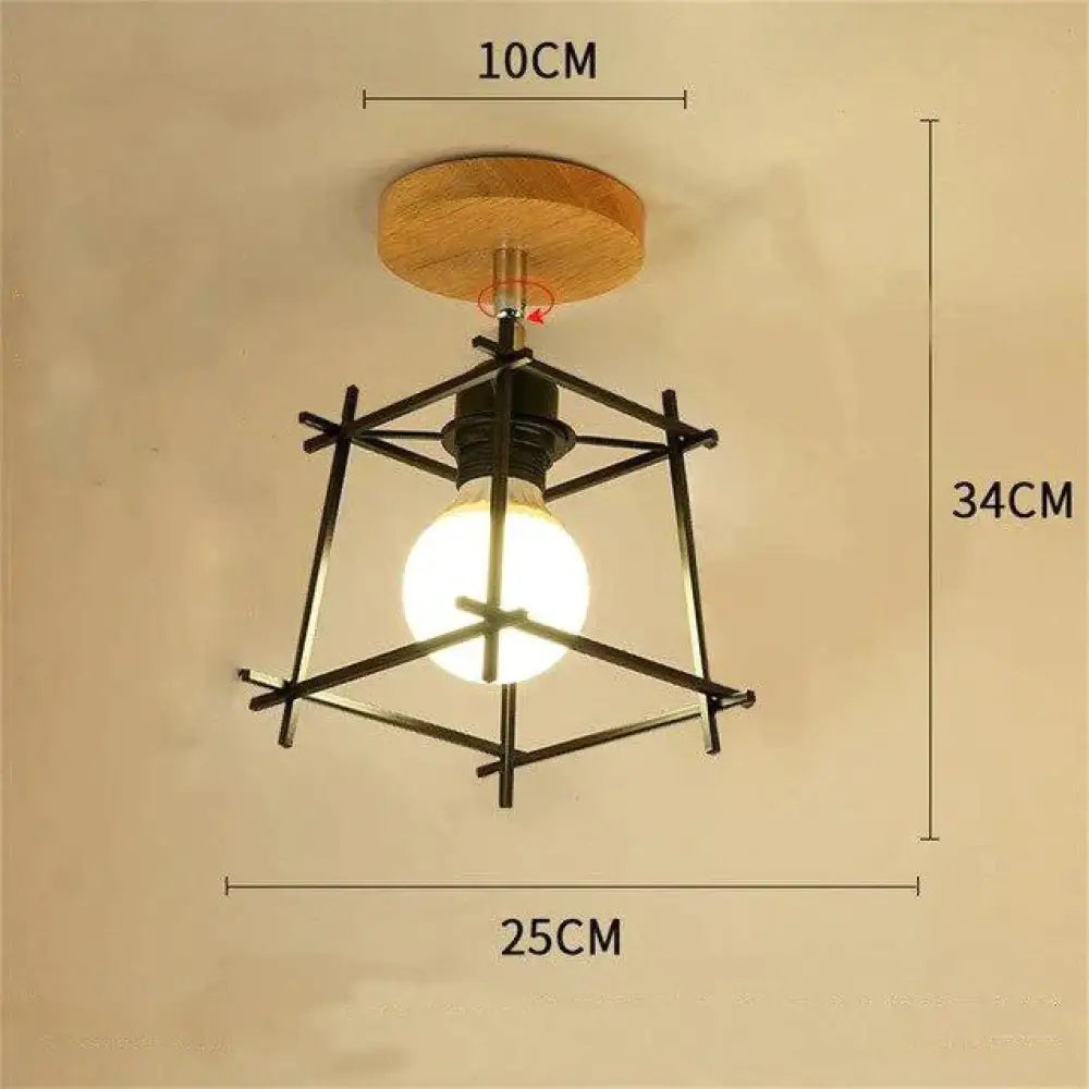 Plafonnier nordique en fer forgé, design moderne et minimaliste, luminaire décoratif de plafond, idéal pour un bureau, une chambre à coucher ou une chambre à coucher, créatif
