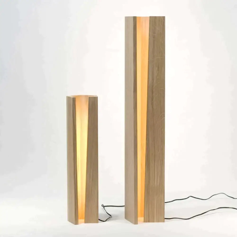 Lampadaires de décoration en bois massif de style japonais lampe sur pied led lampadaires nordiques MING