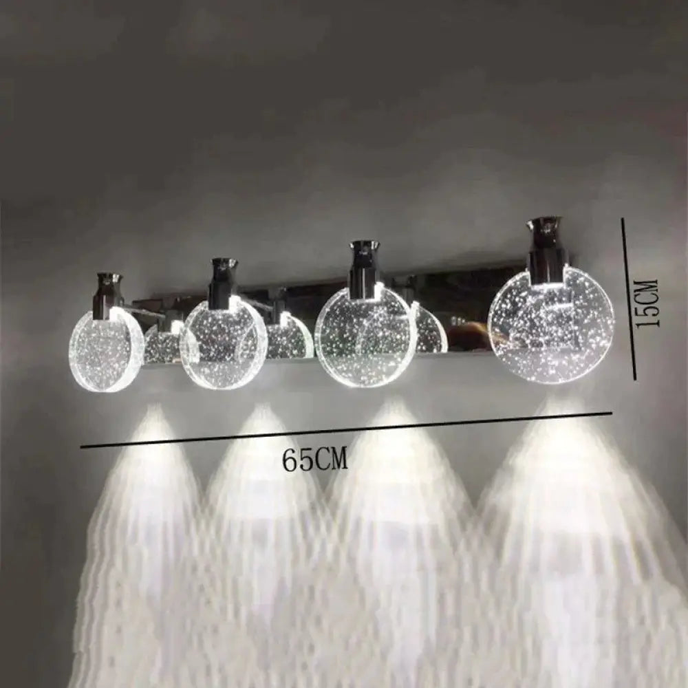 Eenvoudige kristallen LED-wandlamp voor badkamerslaapkamer