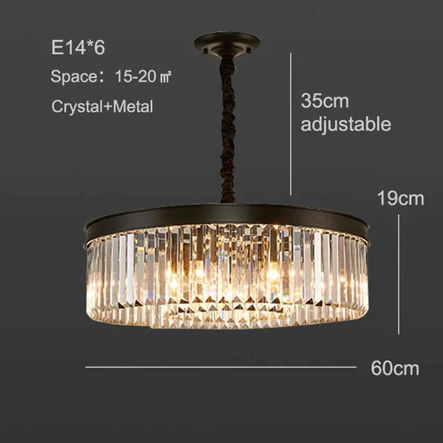 Nowoczesna kryształowa lampa sufitowa Living Crystal lampa sufitowa sypialnia klasyczne okrągłe lampy sufitowe czarna podstawa oprawy Led jadalnia