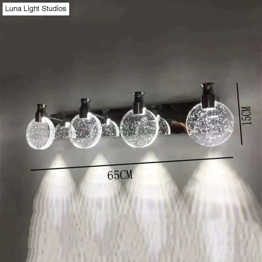 Eenvoudige kristallen LED-wandlamp voor badkamerslaapkamer