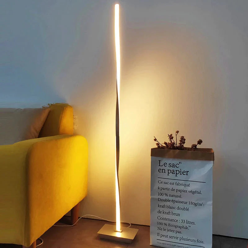 Moderne LED-vloerlamp voor woonkamers Moderne staande paallamp voor studeerkamers Kantoren Helder dimbaar vloerlicht