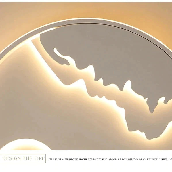 LED plafonnier moderne Nature lever du soleil Design pour salon chambre cuisine salle à manger luminaire ICFW1910