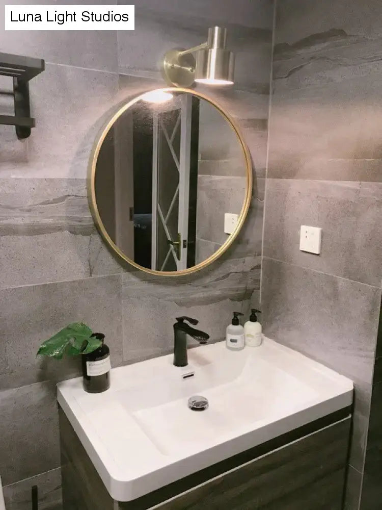 Noordse gouden woonkamer slaapkamer nachtkastje badkamer koperen wandlamp