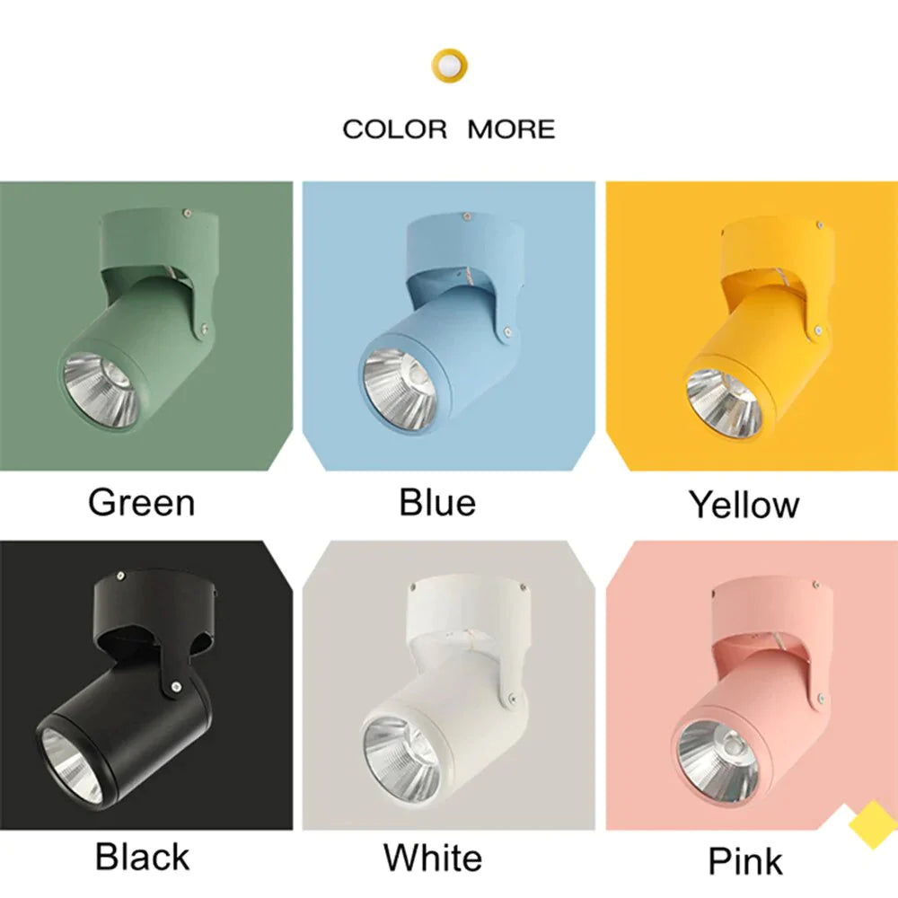 Morden LED plafonnier 20w 15w 10w plafonniers salon luminaire chambre cuisine 360 ​​degrés rotation Spot lumière