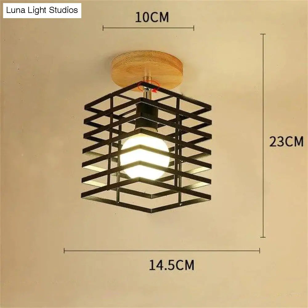 Plafonnier nordique en fer forgé, design moderne et minimaliste, luminaire décoratif de plafond, idéal pour un bureau, une chambre à coucher ou une chambre à coucher, créatif
