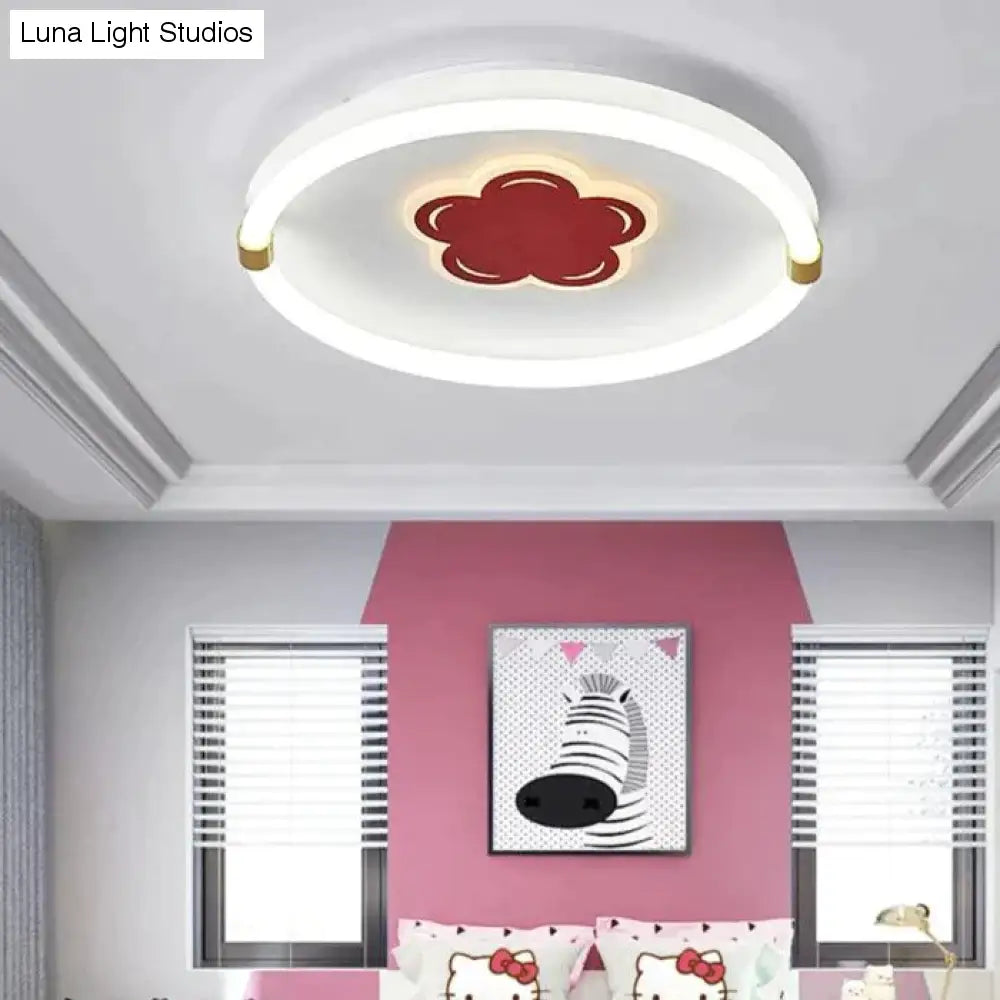 Preciosa lámpara de techo LED creativa para habitación de flores