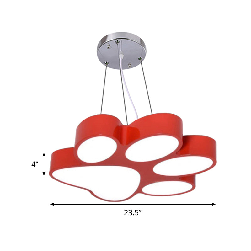 Lampe suspendue LED de dessin animé - Lampe suspendue de salle de bain Doggy Paw