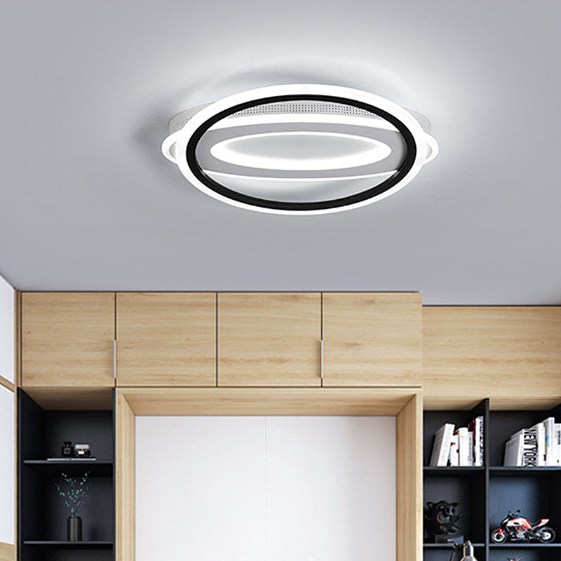 Oval LED Ceiling Flush Mount - 16.5
