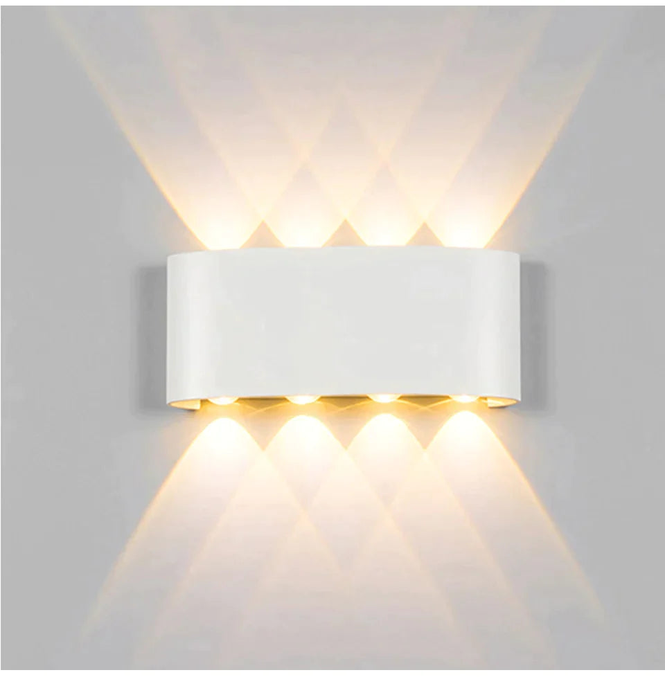 NIEUWE Wandlamp Led Aluminium Buiten Binnen Ip65 Up Down Wit Zwart Modern Voor Thuis Trappen Slaapkamer Nachtkastje Badkamer Licht