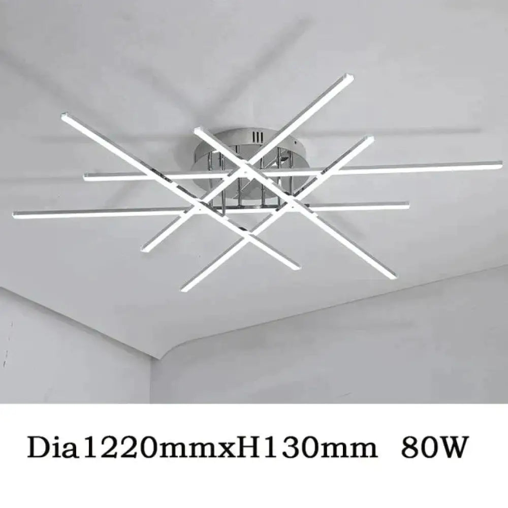 Chromowane wykończenie Nowoczesne lampy sufitowe LED do salonu Sypialnia Gabinet Lampa sufitowa Home Deco
