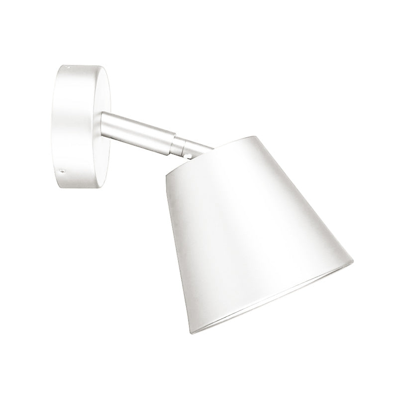 Taps toelopende LED-badkamerwandkandelaar - Minimalistisch metalen ontwerp - 1 kop - Wit/Chroom