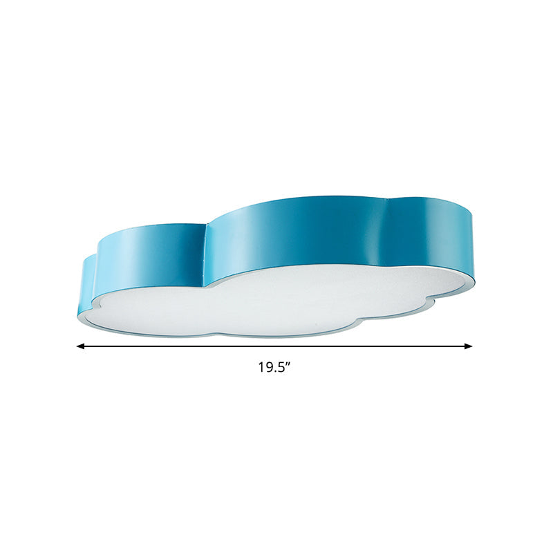 Lampa sufitowa LED Cartoon Cloud Design do przedszkola – akrylowa lampa do montażu podtynkowego