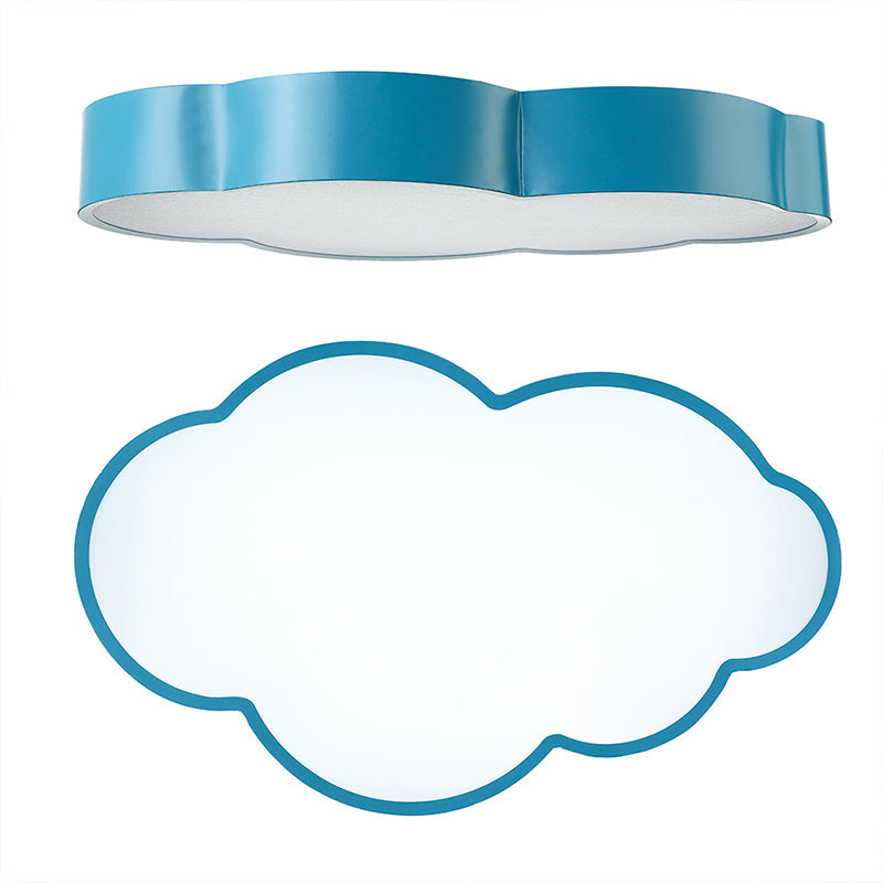Lampa sufitowa LED Cartoon Cloud Design do przedszkola – akrylowa lampa do montażu podtynkowego