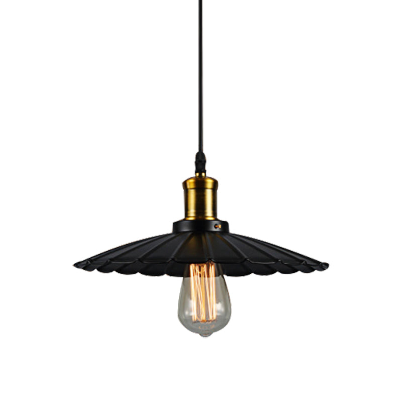 Lampe suspendue industrielle festonnée de 14 