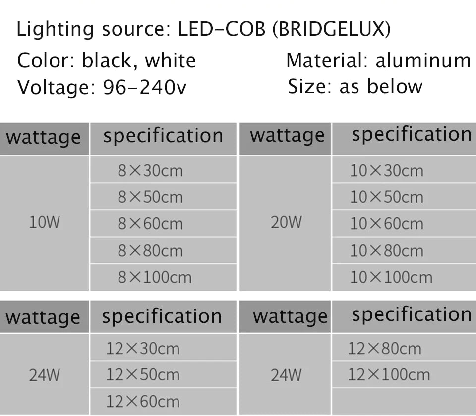 Wasserdichte Outdoor-LED-Wandleuchte, moderne IP67-Aluminium-Wandleuchte, Schwarz-Weiß-Garten-Veranda-Wandleuchte, 96 V, 220 V, Wandleuchte
