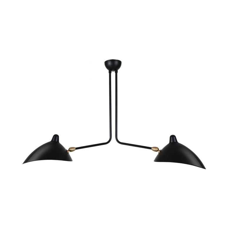 Metall-Entenschnabel-Hängelampe, postmodern, 2/3/5 Lichter, schwarzes Wohnzimmer-Kronleuchter-Licht