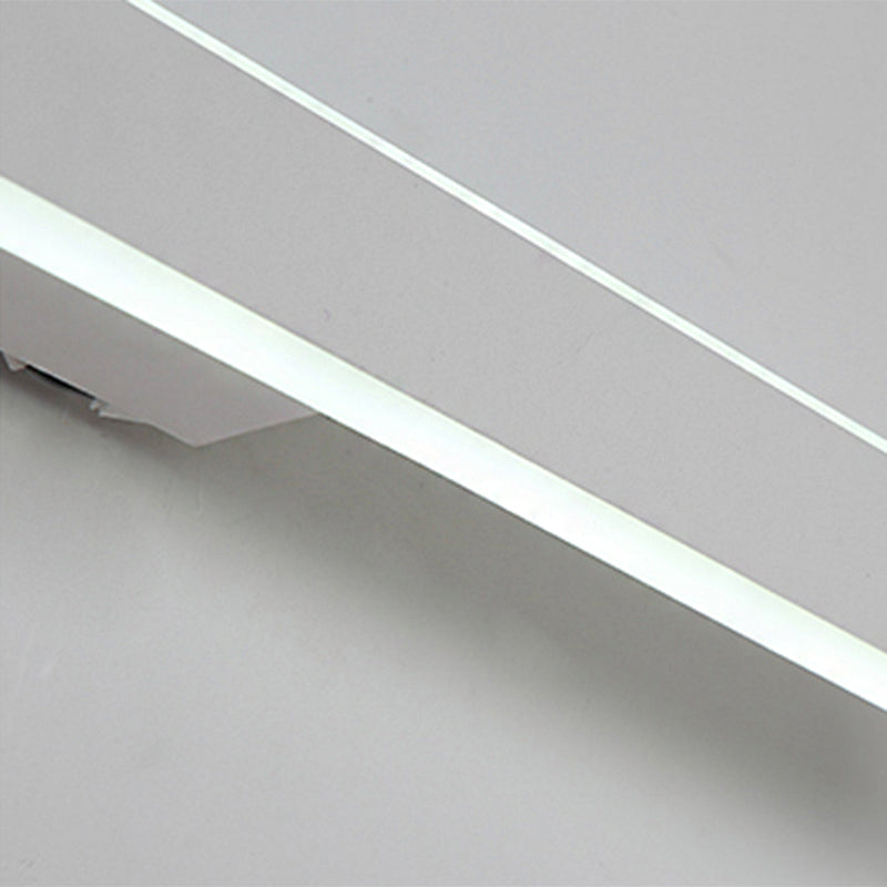 Lámpara de tocador LED moderna para espejo de baño blanco - Disponible en luz blanca/cálida, 3 tamaños