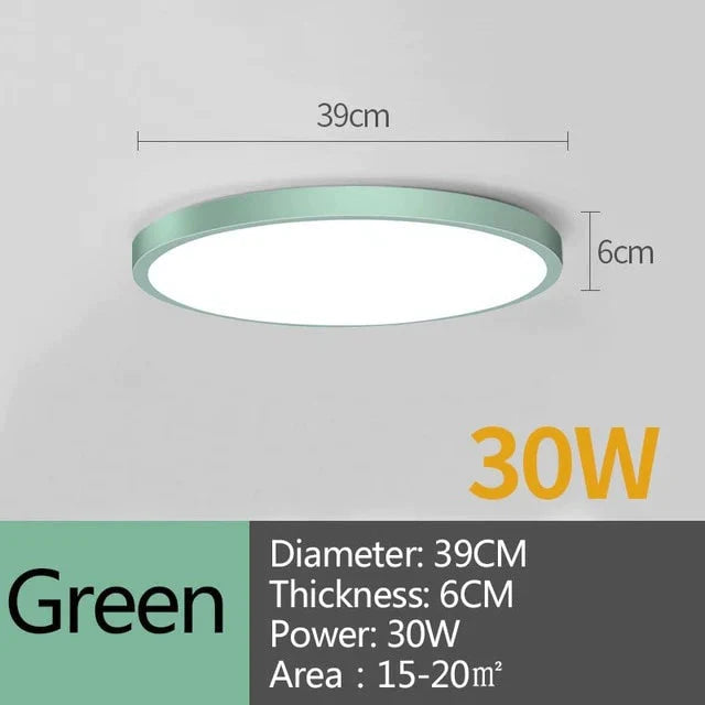 Plafonnier LED rond 15W 20W 30W 50W, luminaire de cuisine, luminaire moderne monté en Surface, idéal pour une pièce ou une pièce