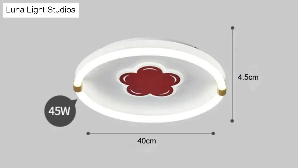Preciosa lámpara de techo LED creativa para habitación de flores