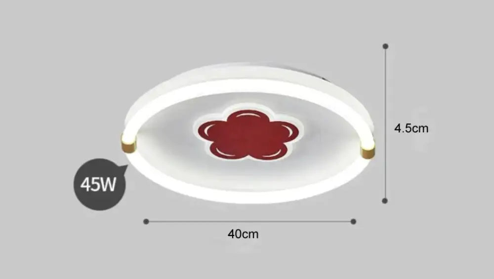 Preciosa lámpara de techo LED creativa para habitación de flores
