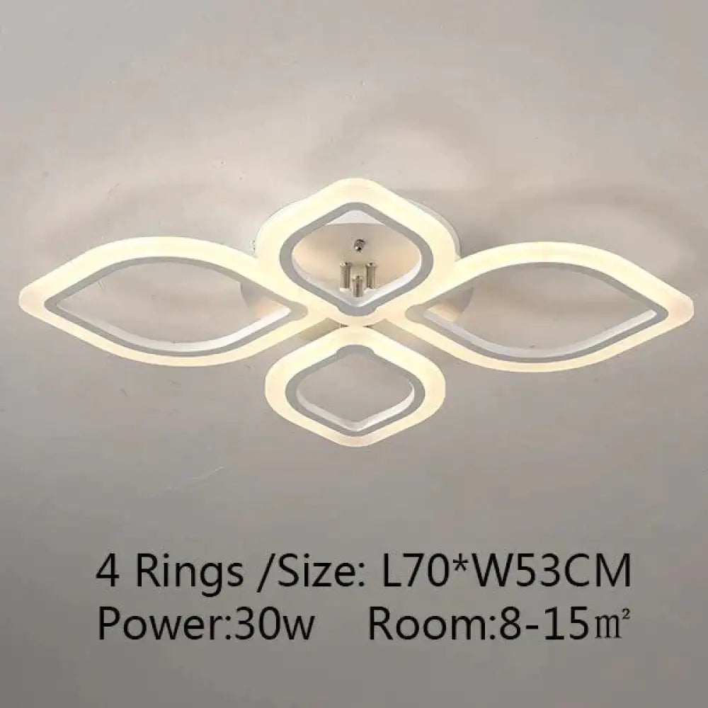Moderne plafondverlichting LED-lamp voor woonkamer slaapkamer studeerkamer witte kleur opbouw plafondlamp deco