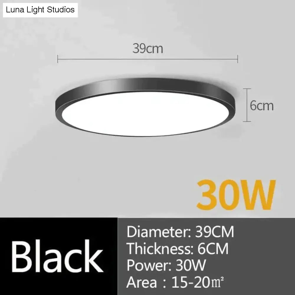 Plafonnier LED rond 15W 20W 30W 50W, luminaire de cuisine, luminaire moderne monté en Surface, idéal pour une pièce ou une pièce