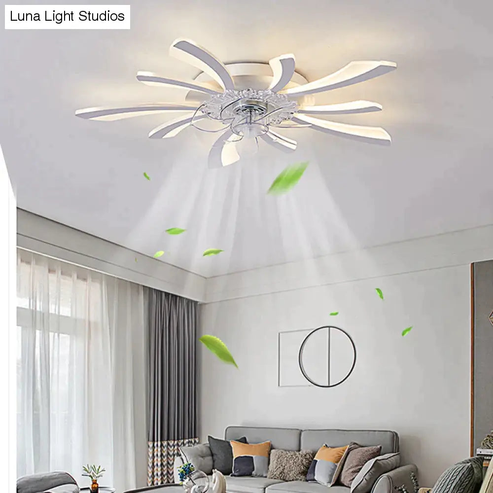 Modern minimalist dandelion fan ceiling lamp