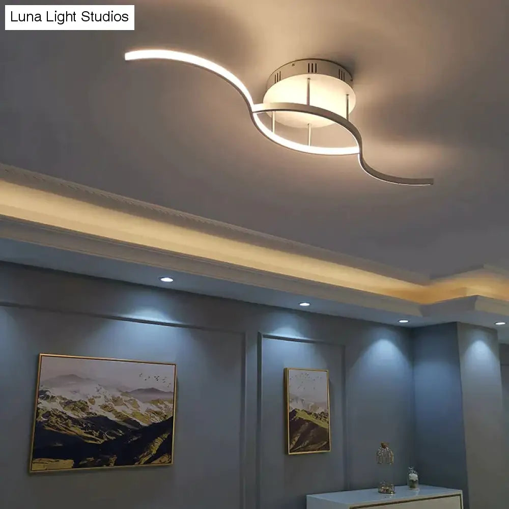 Luces de techo Led modernas para sala de estar, dormitorio, sala de estudio, vestíbulo, lámpara de techo redonda para el hogar, acabado mate en blanco y negro