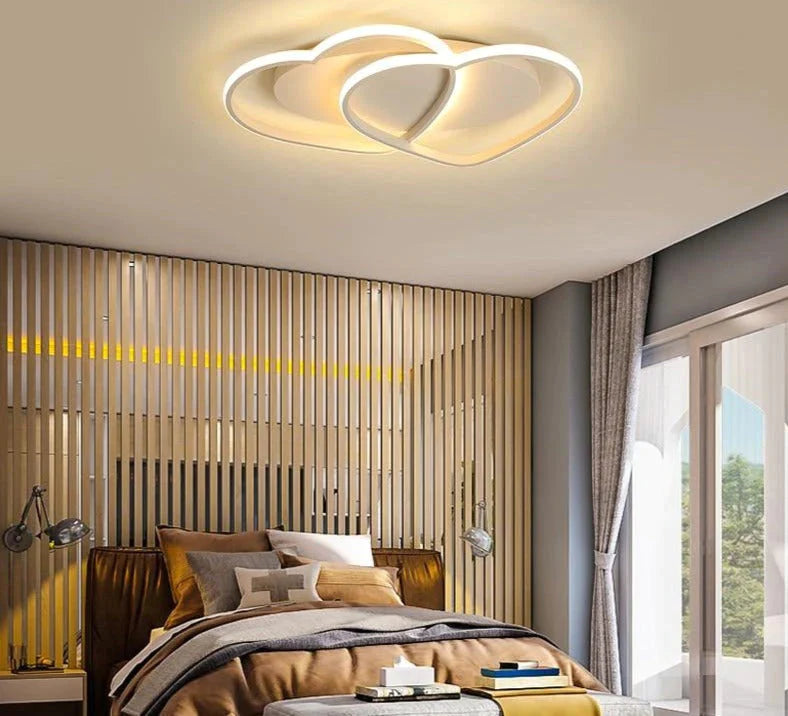 Led kroonluchter plafondlamp moderne verlichting plafondlamp hartvormig licht voor woonkamer kinderkamer restaurant badkamer
