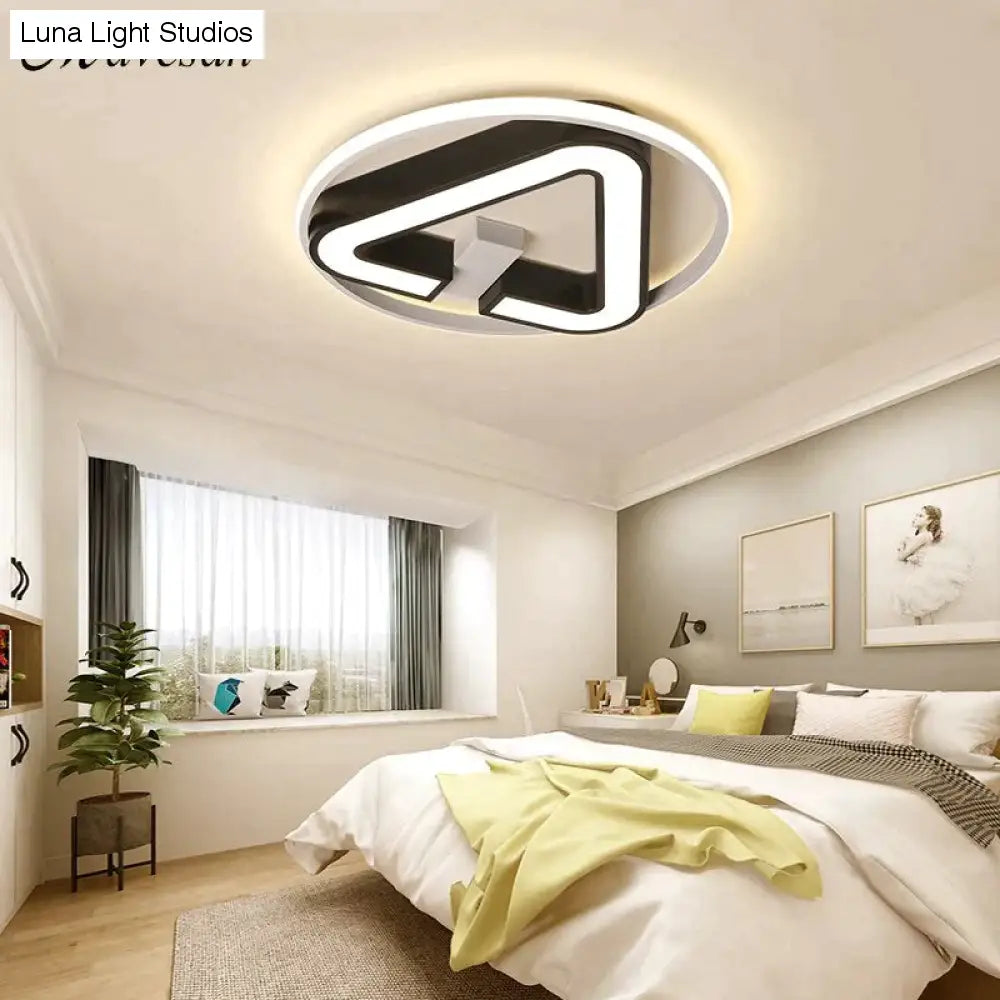Moderne LED Dreieck Deckenleuchten Für Wohnzimmer Schlafzimmer Innenbeleuchtung Deckenleuchte Leuchte Fernbedienung Dimmen