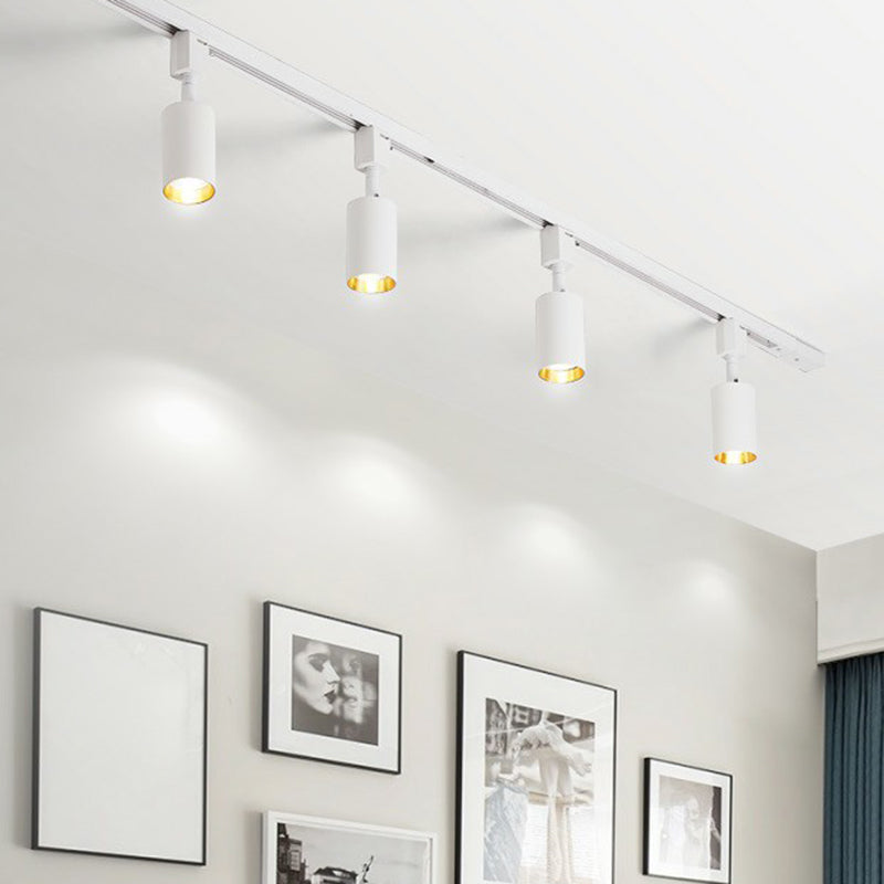 Buisvormige LED-raillamp in Scandinavische stijl - Moderne metalen woonkamerspot