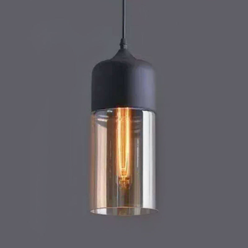 1-lichts hanglamp retro industriële stijl glazen hangende plafondverlichting voor restaurant