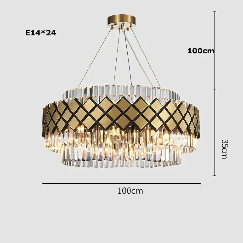Neva - Designer Crystal LED Chandelier For Dinning Room Living room