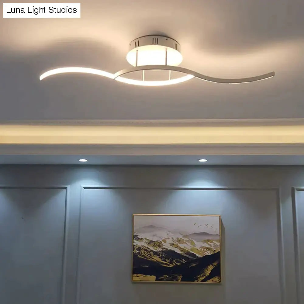 Luces de techo Led modernas para sala de estar, dormitorio, sala de estudio, vestíbulo, lámpara de techo redonda para el hogar, acabado mate en blanco y negro