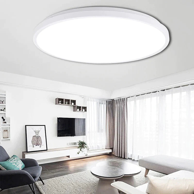 Luces de techo LED modernas, iluminación redonda de 16W, 15W, 20W, 30W, 50W, lámpara de techo Led para el hogar, dormitorio, baño y sala de estar