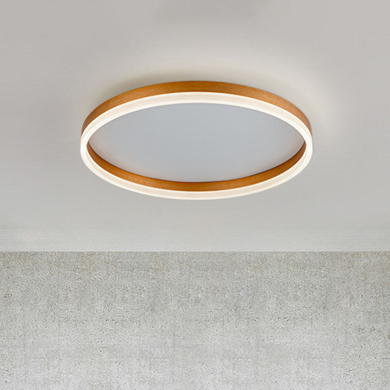 Minimalistische LED-ronde inbouwmontage voor slaapkamers met acrylafdekking