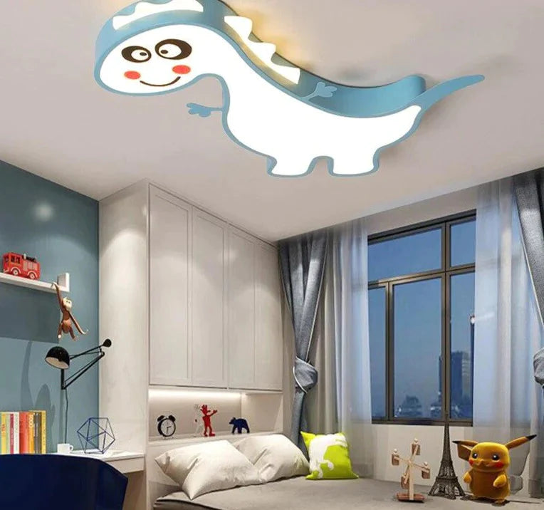 Nieuwe Dinasour Moderne Led Plafondverlichting Lamp Voor Kind Slaapkamer Studeerkamer Babykamer Afstandsbediening Cartoon Designer Lamparas