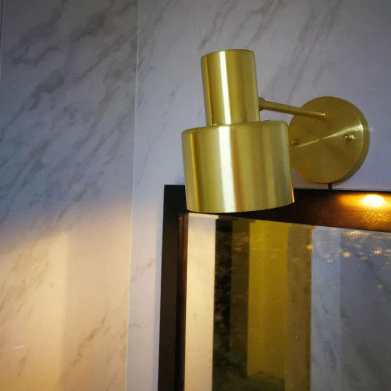 Noordse gouden woonkamer slaapkamer nachtkastje badkamer koperen wandlamp
