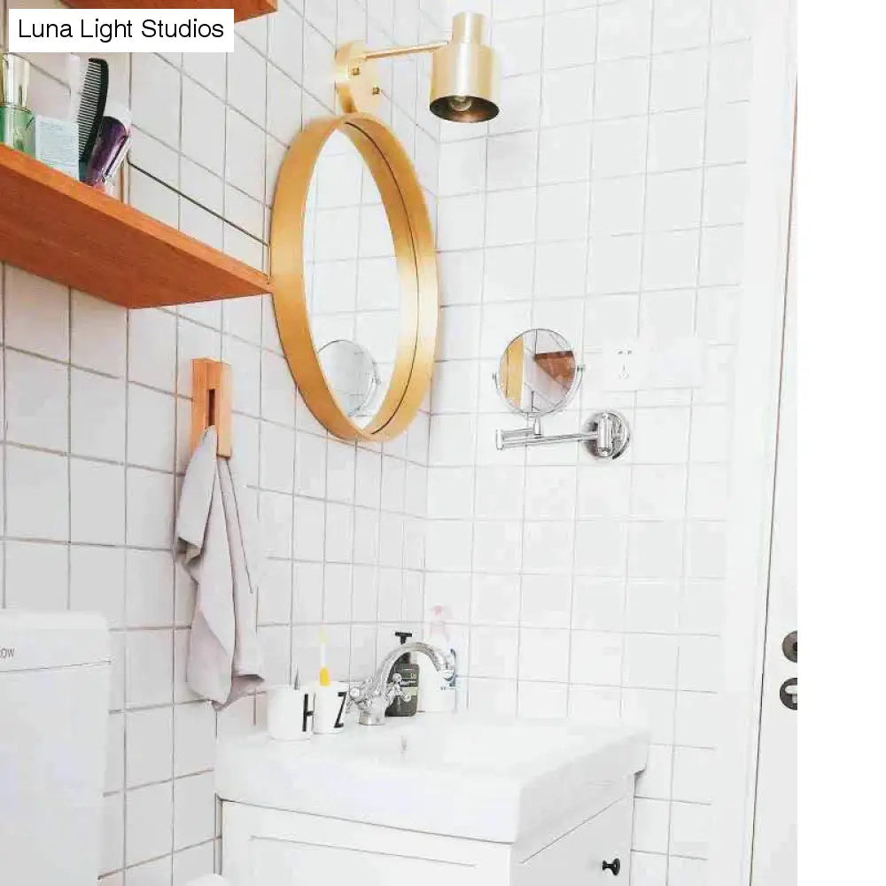 Noordse gouden woonkamer slaapkamer nachtkastje badkamer koperen wandlamp