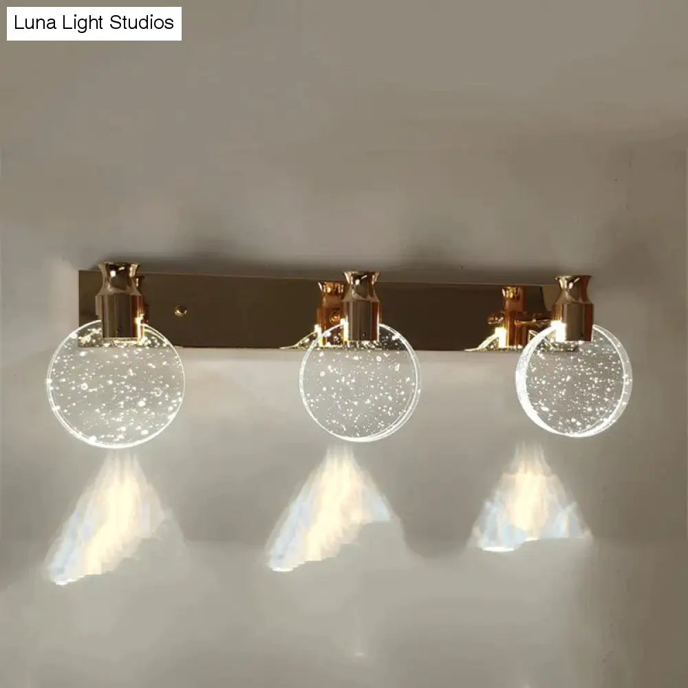 Eenvoudige kristallen LED-wandlamp voor badkamerslaapkamer