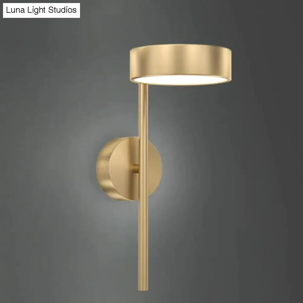 Nordic Light Luxe bedlampje Slaapkamer Volledig koperen wandlamp