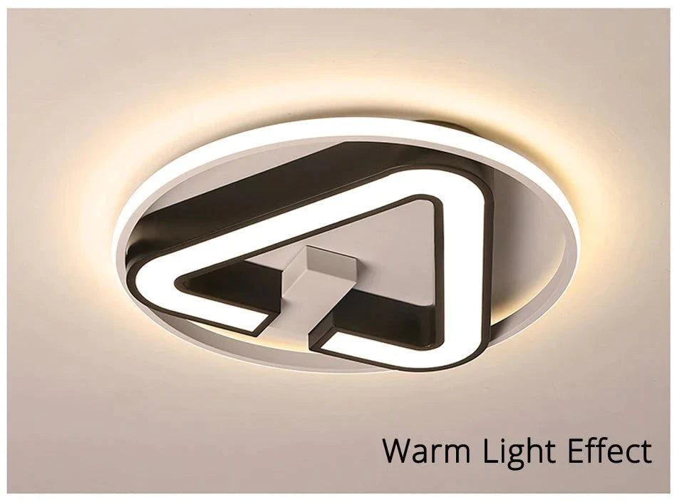Moderne LED Dreieck Deckenleuchten Für Wohnzimmer Schlafzimmer Innenbeleuchtung Deckenleuchte Leuchte Fernbedienung Dimmen