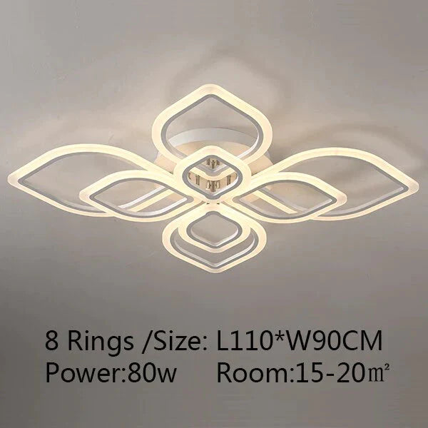 Moderne plafondverlichting LED-lamp voor woonkamer slaapkamer studeerkamer witte kleur opbouw plafondlamp deco