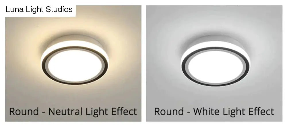 Le plafoniere a led moderne alla moda per l'illuminazione interna del soggiorno della sala studio del corridoio 16-18w