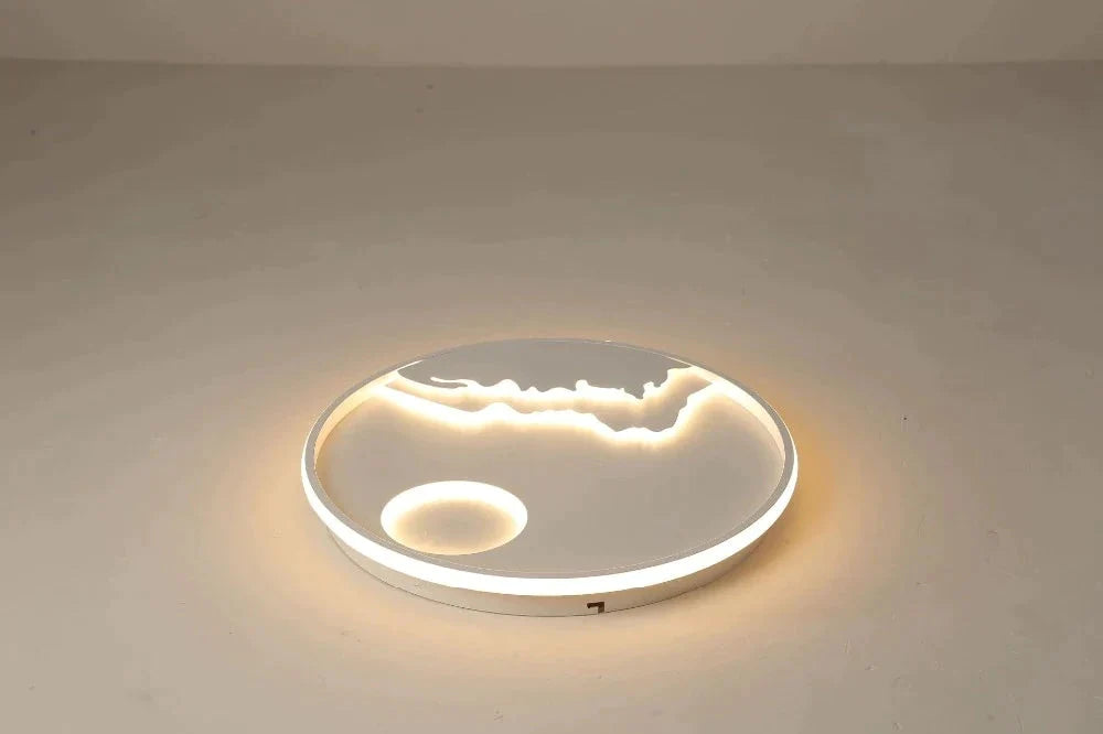 LED plafonnier moderne Nature lever du soleil Design pour salon chambre cuisine salle à manger luminaire ICFW1910
