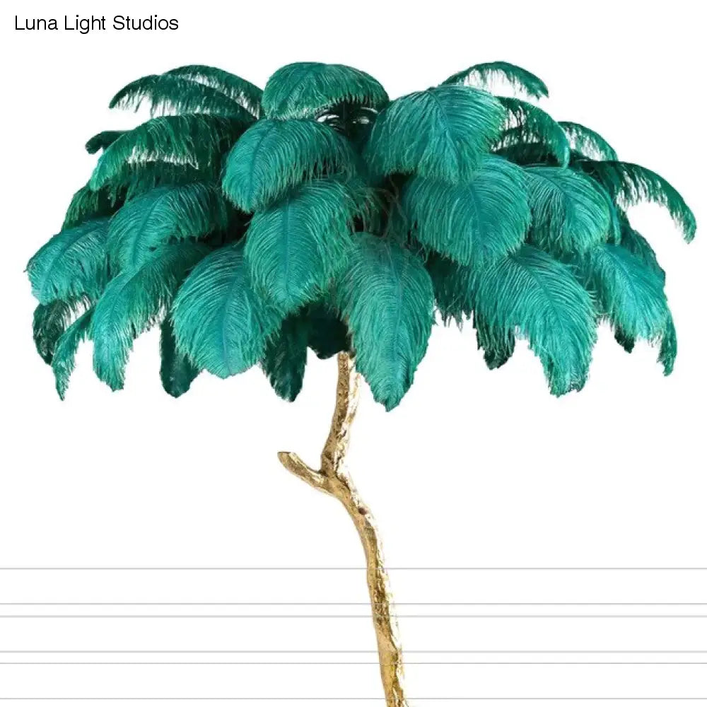 Moderne luxe verenvloerlamp Woonkamerdecoratie Vloerlamp Standlicht Decoratieve staande lamp Binnenslaapkamerverlichting