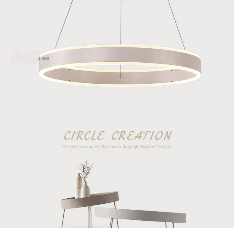 Moderne LED-Ring-Pendelleuchten für Esszimmer, Wohnzimmer, Restaurant, Küche, Hängeleuchte